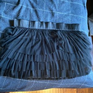 Black mini skirt